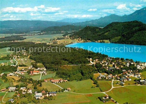 Seelach Klopeinersee St. Kanzian Fliegeraufnahme