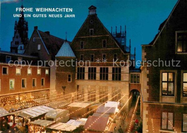 Muenster Westfalen Weihnachtsmarkt Rathaus