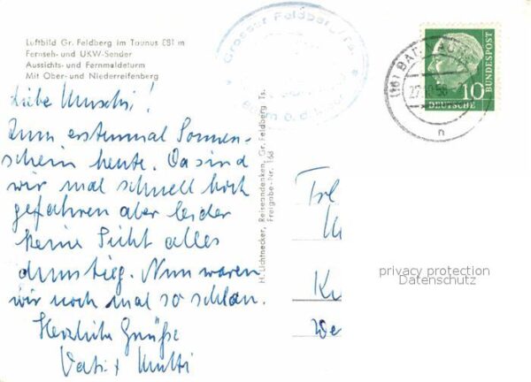 Feldberg Taunus Fliegeraufnahme Fernseh UKW-Sender – Bild 2