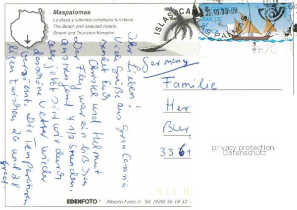 Maspalomas Strand Touristen Komplex – Bild 2