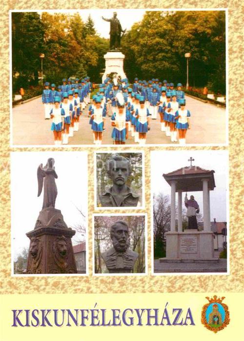 Kiskunfelegyhaza Denkmal Fest szobrok