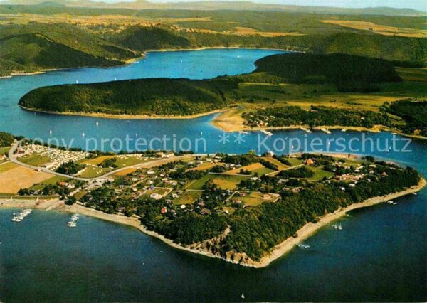 Waldeck Edersee Halbinsel Scheid-Rehbach Schloss Fliege