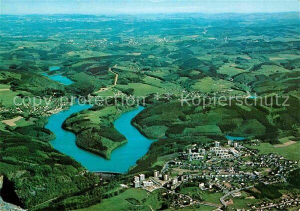 Gummersbach Agger- Genkeltalsperre Fliegeraufnahme