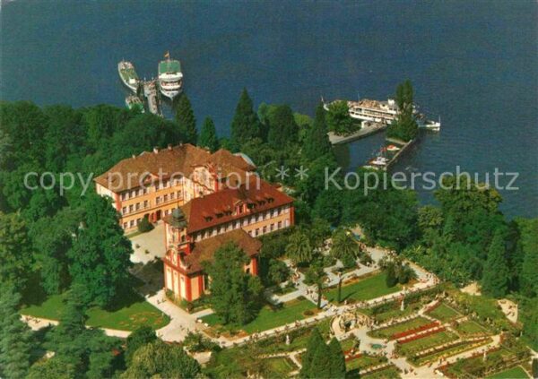 Mainau Schloss Kirche Schlossterrasse Rosengar
