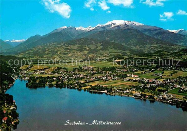 Seeboden Millstaettersee Fliegeraufnahme