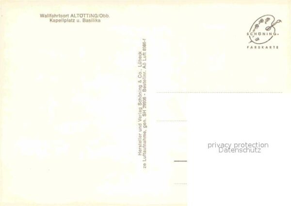 Altoetting Kapellplatz Basilika Fliegeraufnahme – Bild 2