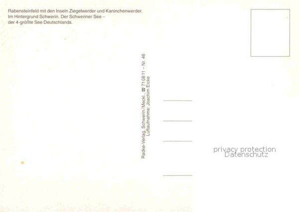 Schwerin Mecklenburg Rabensteinfeld Inseln Ziegelwerder Kani – Bild 2