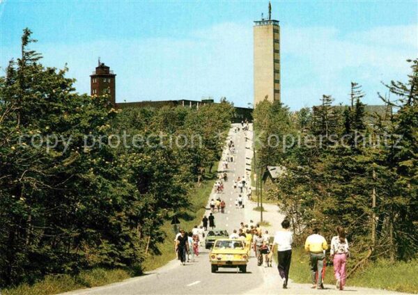 Oberwiesenthal Erzgebirge Fichtelbergauffahrt