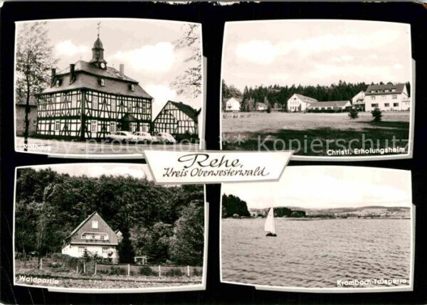 Rehe Westerwald Christl. Erholungsheim Rathaus Krombach