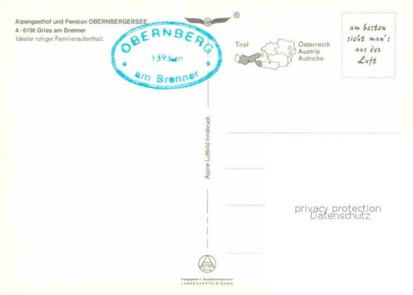 Gries Brenner Alpengasthof Obernbergersee Fliegeraufn – Bild 2