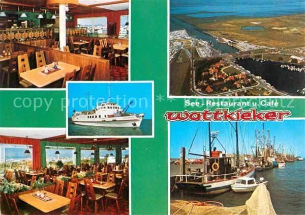 Carolinensiel-Harlesiel Ostfriesland See-Restaurant Wattkieker Fähre Oldenbu