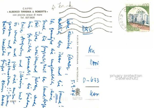 Capri Albergo Tirrenia Roberts – Bild 2