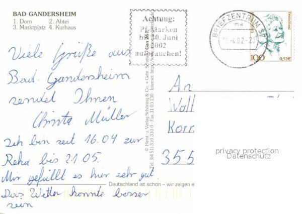 Bad Gandersheim Dom Marktplatz Abtei Kurhaus – Bild 2
