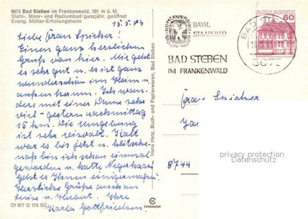 Bad Steben Evangelische Mütter-Erholungsheim – Bild 2