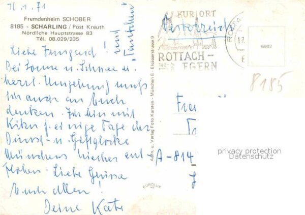 Scharling Kreuth Fremdenheim Schober – Bild 2