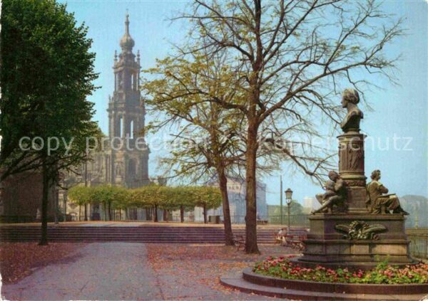 Dresden Brühlsche Terrasse Hofkirche