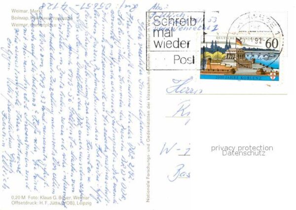 Weimar Thueringen Markt – Bild 2