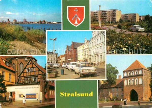 Stralsund Mecklenburg Vorpommern Leninplatz Friedrich Wolff-Strasse Knie
