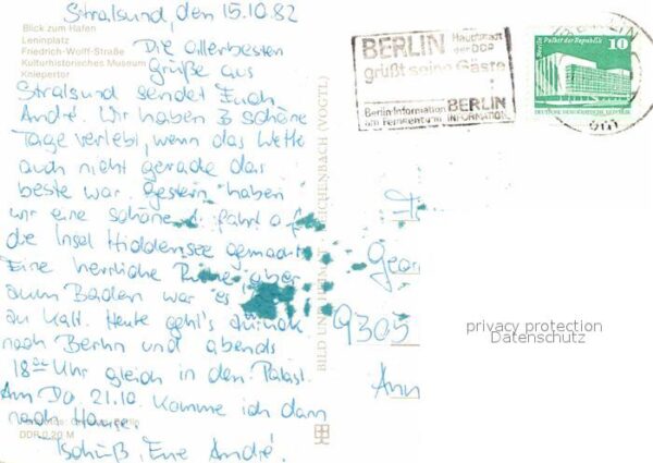 Stralsund Mecklenburg Vorpommern Leninplatz Friedrich Wolff-Strasse Knie – Bild 2