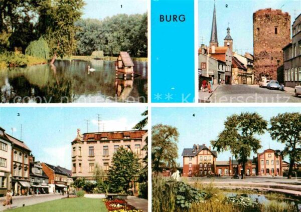 Burg Sachsen-Anhalt Flickschupark Berliner Tor Platz der Op