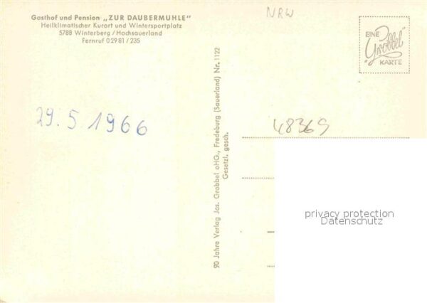 Winterberg Hochsauerland Pension Zur Daubermühle – Bild 2