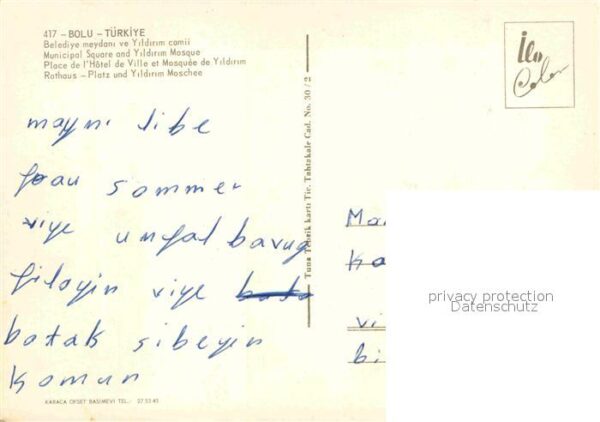Bolu Rathausplatz Yildrim Moschee – Bild 2