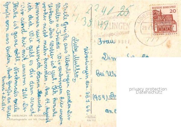 Ueberlingen Bodensee Schiffanlegestelle mit Schiff Deutschla – Bild 2