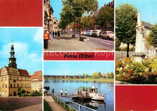 Pirna Markt Karl Marx Strasse Dampferanlegest