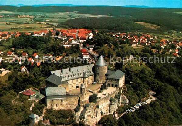 Waldeck Edersee Fliegeraufnahme Schloss