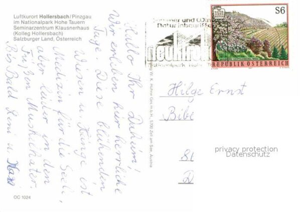 Hollersbach Pinzgau Panorama Kirche Teilansicht Schwimmbad – Bild 2