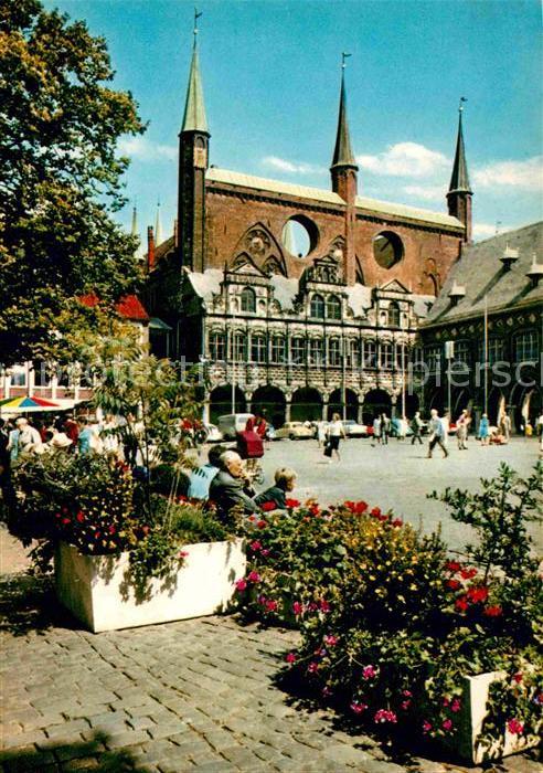 Luebeck Marktplatz Rathaus