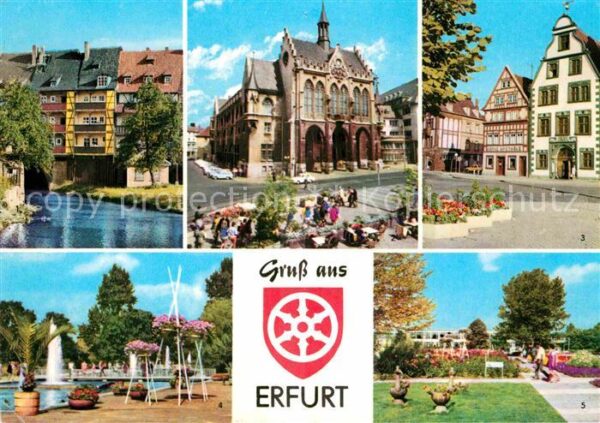 Erfurt Krämerbrücke Rathaus Hohe Lilie Iga