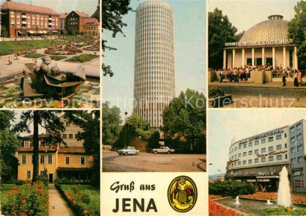 Jena Thueringen Platz der Kosmonauten Uni Hochhaus Zeis