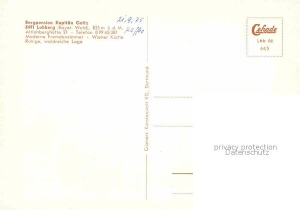Lohberg Lam Bergpension Kapitän Goltz – Bild 2