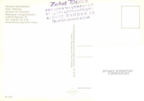 Ramsau Dachstein Steiermark Pension Walcherhof – Bild 2