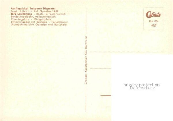 Leichlingen Rheinland Ausflugslokal Talsperre Diepental – Bild 2
