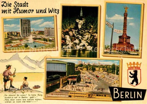 Berlin Siegessäule Ernst Reuter Platz Wasserfa