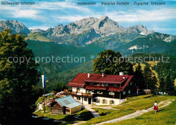 Eckbauer Alm Blick zum Hochblassen Alpspitze Hochalm