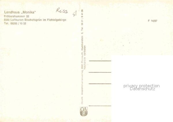 Bischofsgruen Landhaus Monika – Bild 2