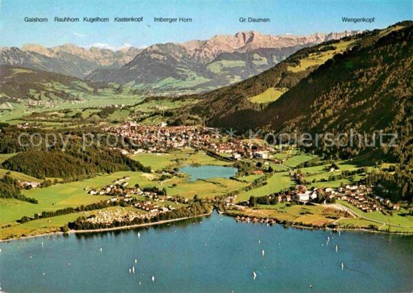 Immenstadt Allgaeu Fliegeraufnahme Gaishorn Rauhorn Kugelh