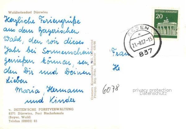Regen Fliegeraufnahme Waldferiendorf Dürrwies – Bild 2