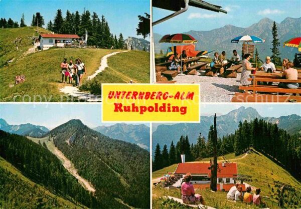 Ruhpolding Unternberg Alm Sonnenterrasse Alpenrund