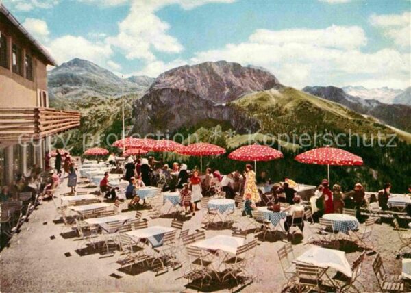 Berchtesgaden Berggaststätte Jennerbahn Terrasse