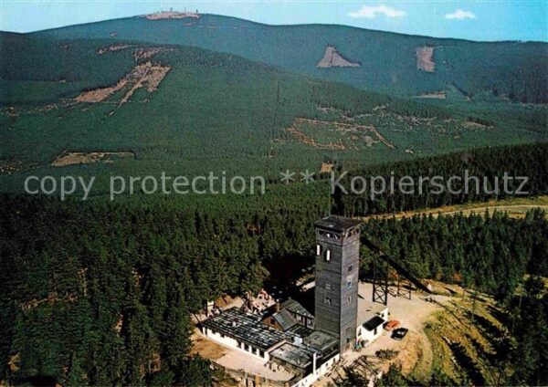Braunlage Fliegeraufnahme Wurmbergschanze und Bro
