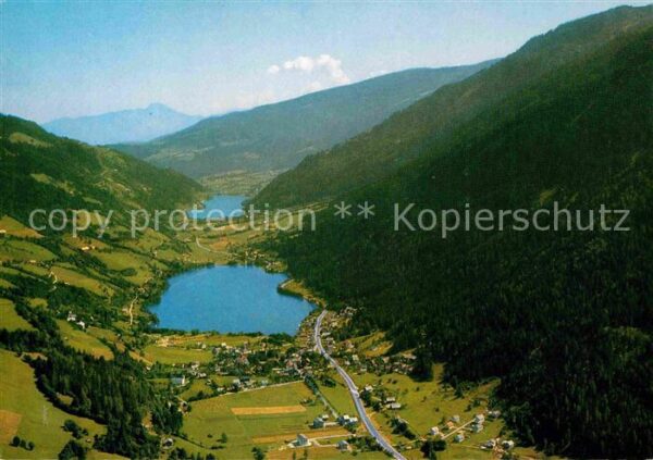 Afritz See Fliegeraufnahme mit Feldsee