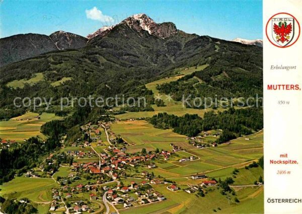 Mutters Tirol Fliegeraufnahme mit Nockspitze