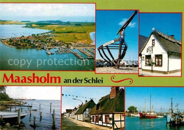 Maasholm Fliegeraufnahme Schiffsrumpf Hafen Anle