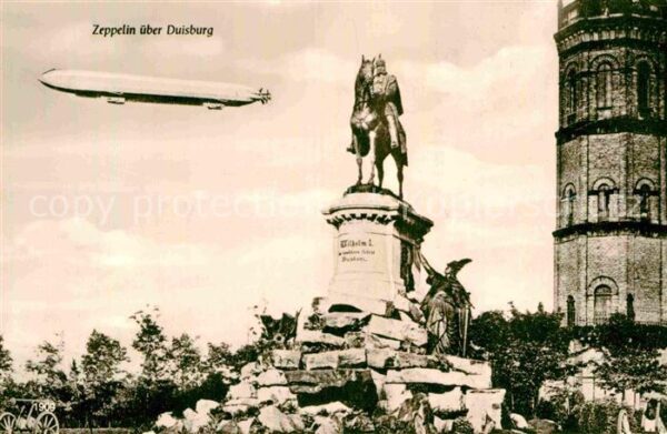 Zeppelin Duisburg Wilhelm-I.-Denkmal