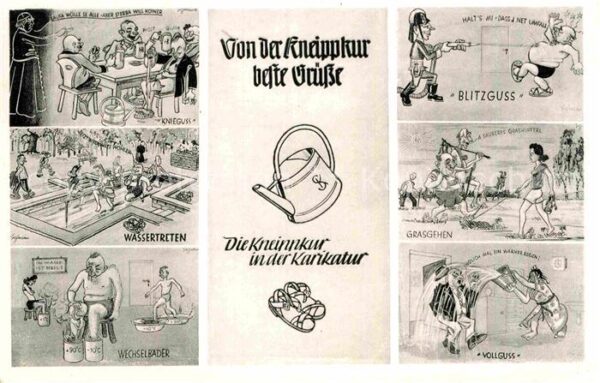 Humor Kneippkur Karikatur Bad Wörishofen Blit