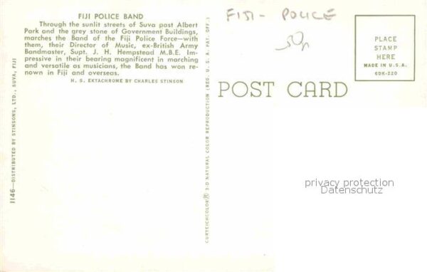 Leibgarde Wache Fiji Police Band Suva Albert Park – Bild 2